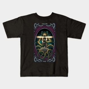 Lovecraft Tarot The Tower Kids T-Shirt